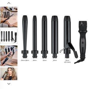 Bombay Hair 5-in-One Curling Set - Brand New